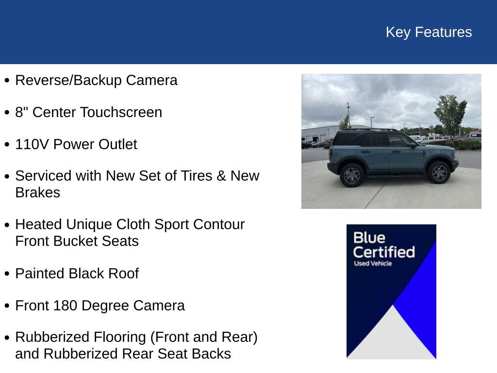 Certified 2023 Ford Bronco Sport Badlands AWD/4WD image 32