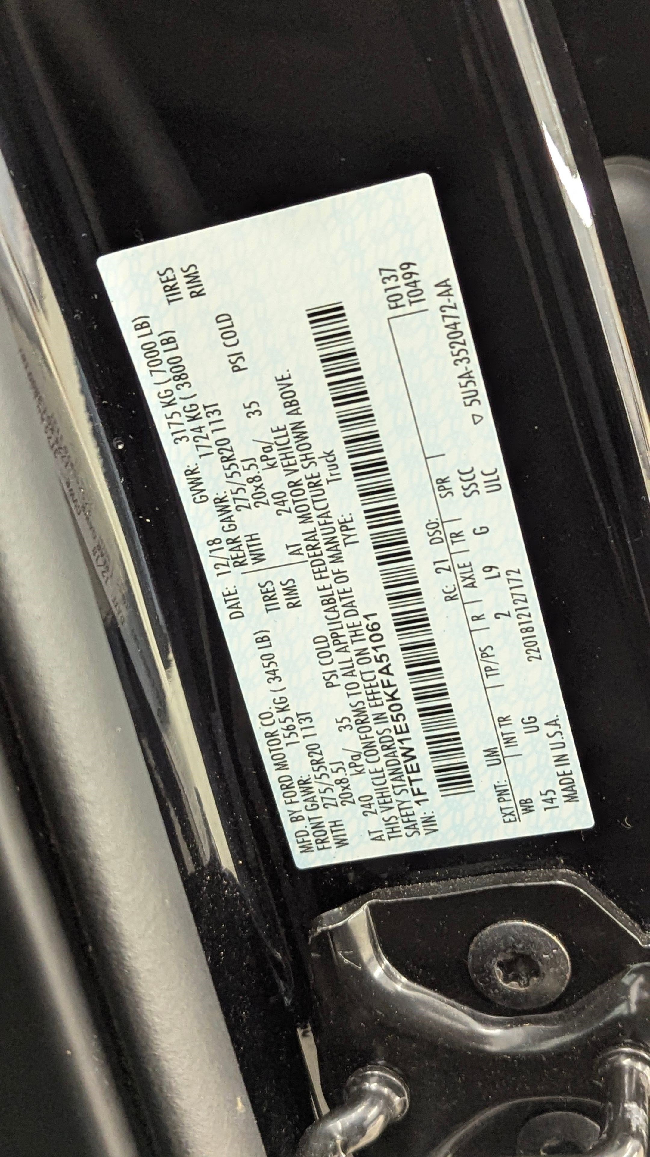 Certified 2019 Ford F150 XLT w/ Equipment Group 302A Luxury image 19