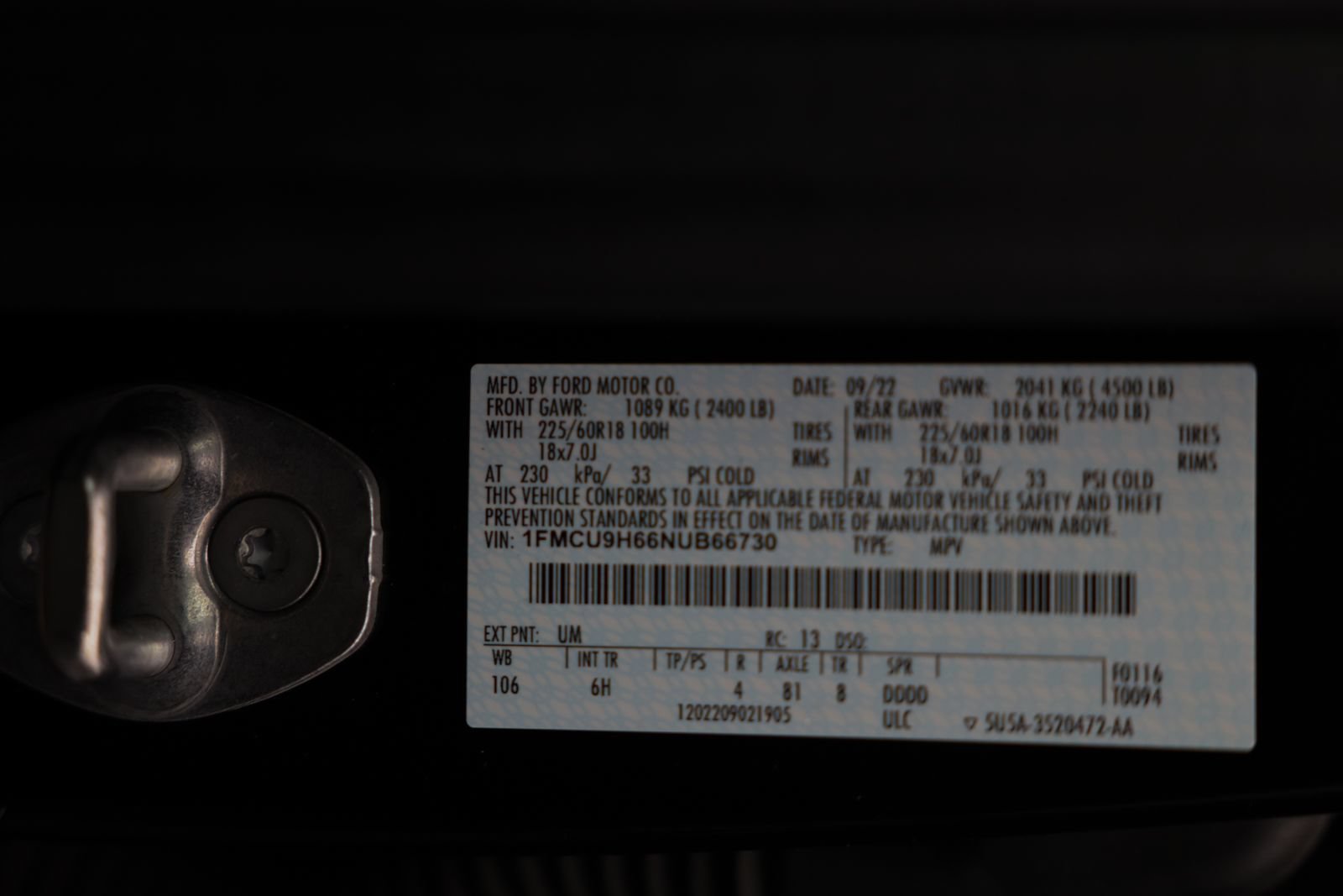 Certified 2022 Ford Escape SEL AWD/4WD image 41