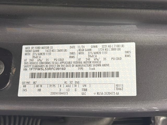 Certified 2024 Ford F150 Lariat w/ FX4 Off-Road Package AWD/4WD image 39