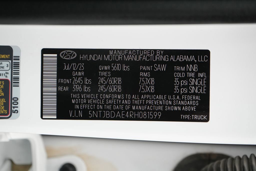 Used 2024 Hyundai Santa Cruz SEL image 23