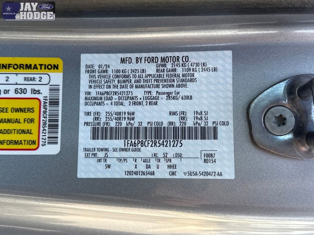 Certified 2024 Ford Mustang GT Premium image 34