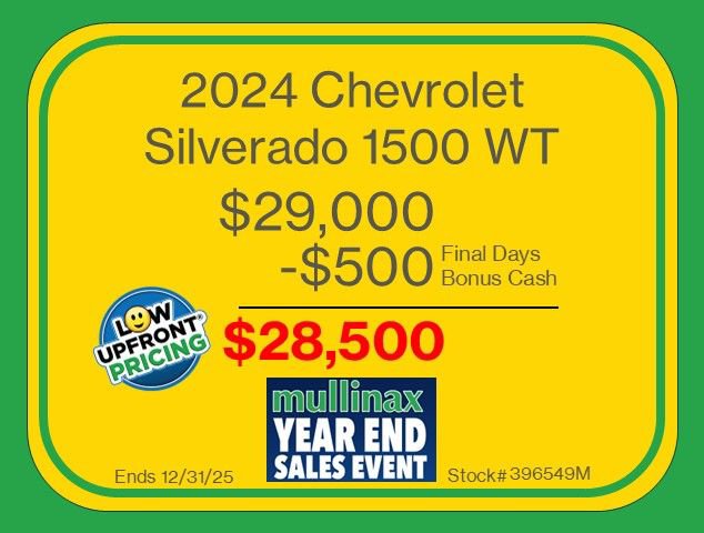 Used 2024 Chevrolet Silverado 1500 W/T w/ WT Fleet Convenience Package image 3