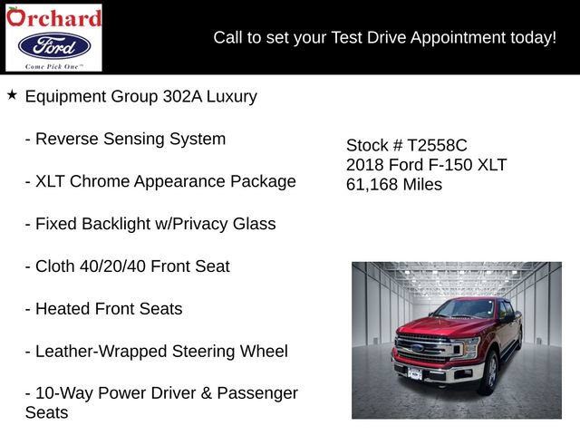 Certified 2018 Ford F150 XLT w/ Equipment Group 302A Luxury AWD/4WD image 13