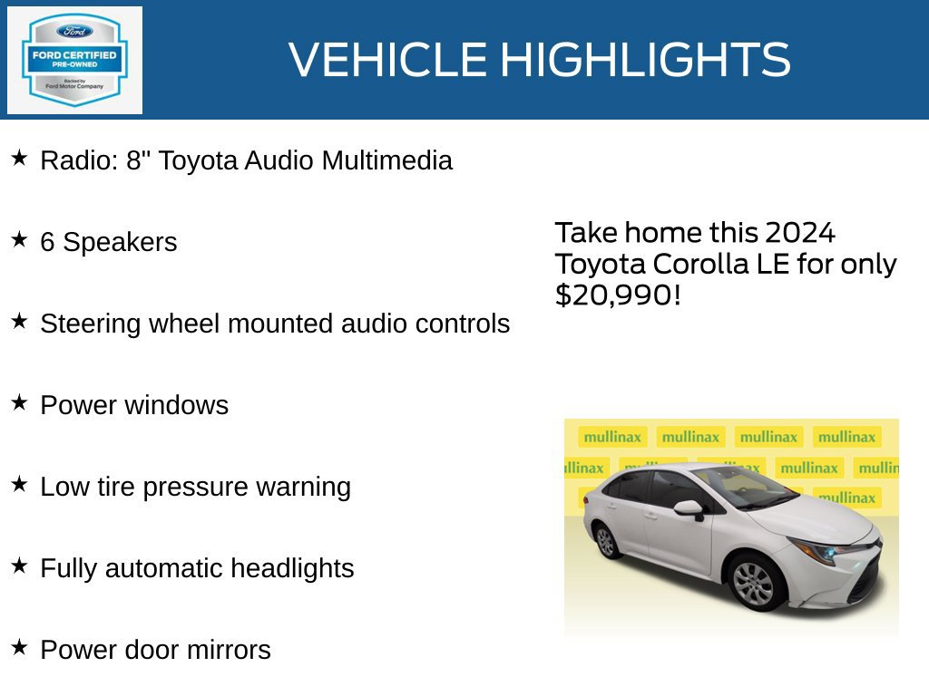 Used 2024 Toyota Corolla LE FWD image 23