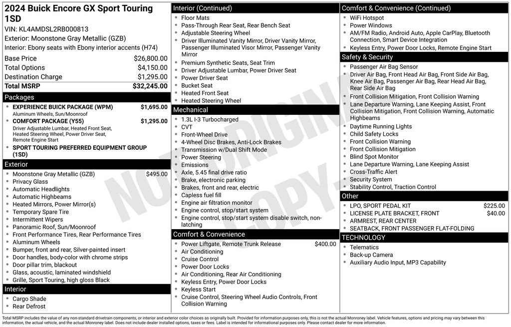 Used 2024 Buick Encore GX Sport Touring w/ Experience Buick Package FWD image 25