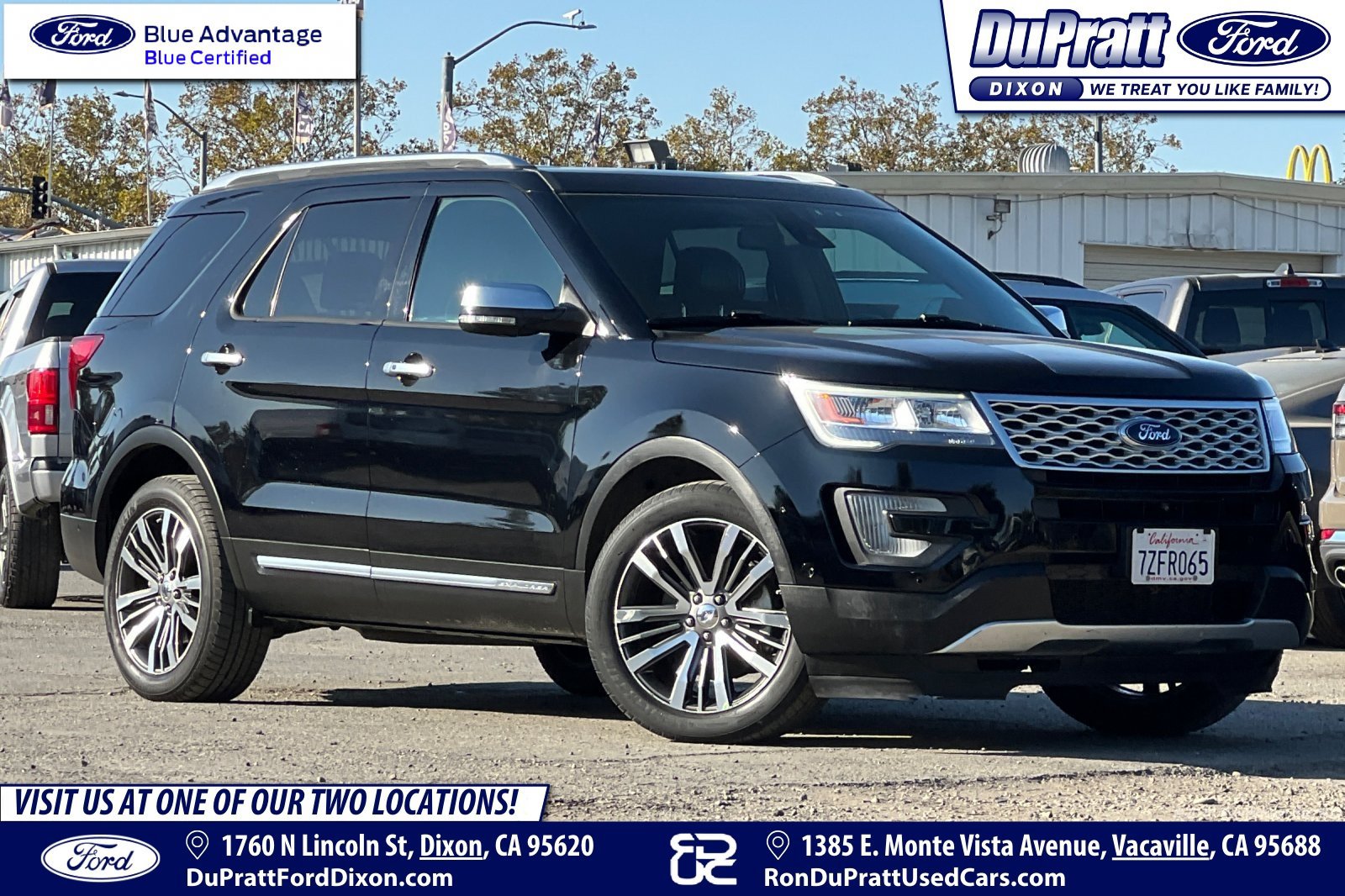 Certified 2017 Ford Explorer Platinum