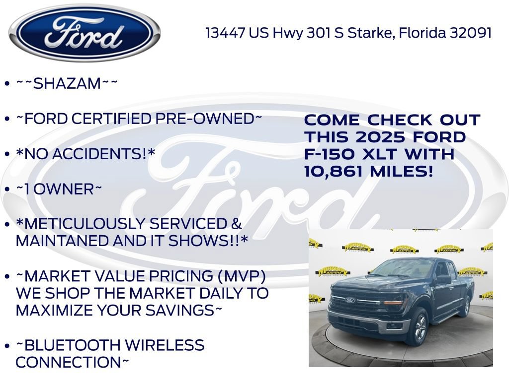 Certified 2025 Ford F150 XLT w/ Equipment Group 301A Standard RWD image 6