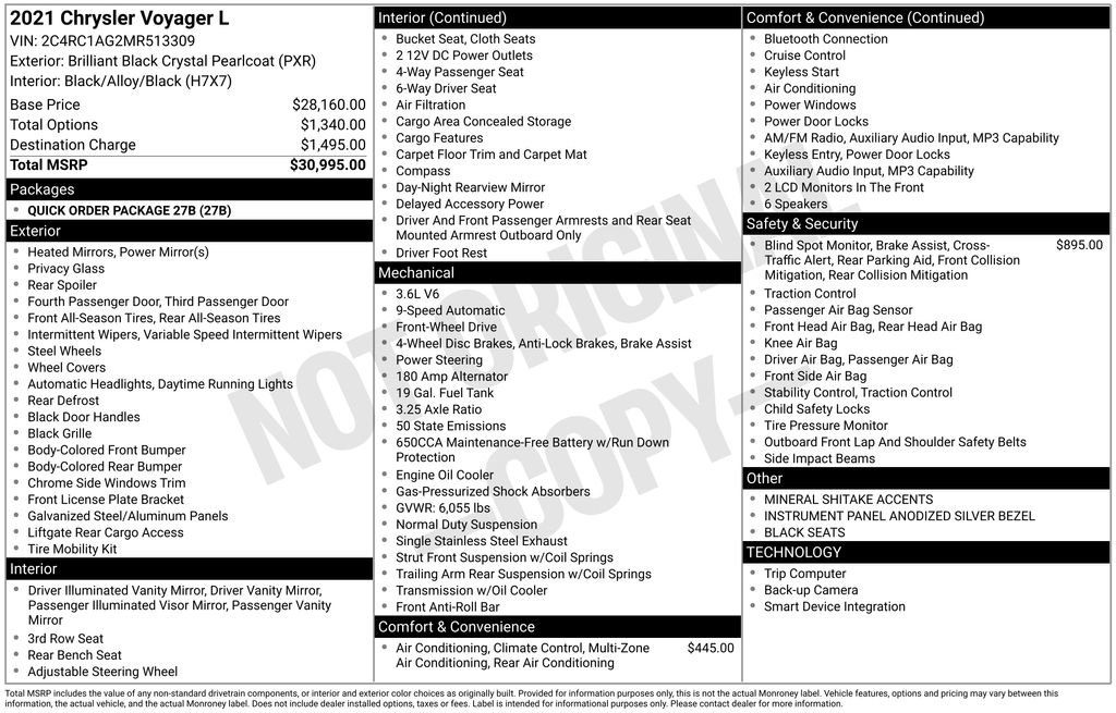 Used 2021 Chrysler Voyager L image 5