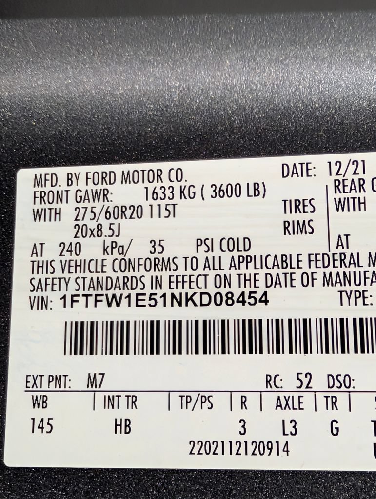 Certified 2022 Ford F150 Lariat w/ Equipment Group 502A High AWD/4WD image 27