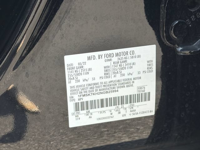 Certified 2022 Ford Explorer ST-Line RWD image 36
