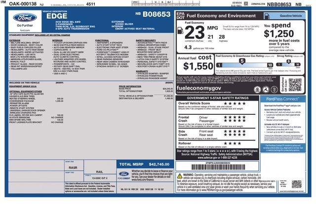 Certified 2022 Ford Edge SEL w/ Convenience Package AWD/4WD image 14