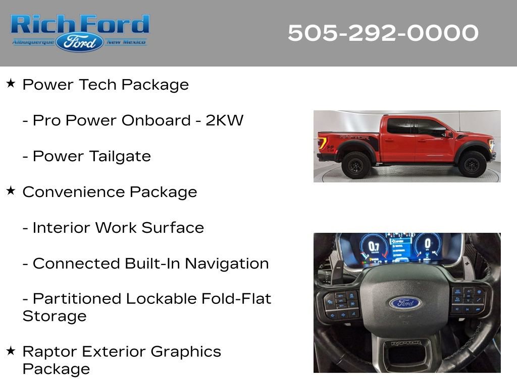 Certified 2021 Ford F150 Raptor w/ Equipment Group 801A High image 22