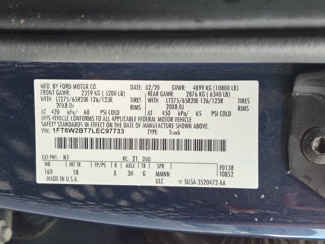 Certified 2020 Ford F250 Lariat w/ Chrome Package AWD/4WD image 37
