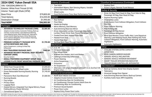 Used 2024 GMC Yukon Denali w/ Advanced Technology Package image 41