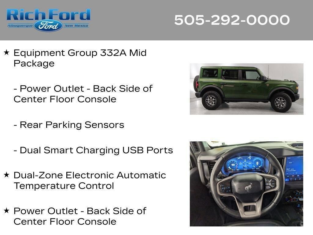 Certified 2025 Ford Bronco Badlands AWD/4WD image 80