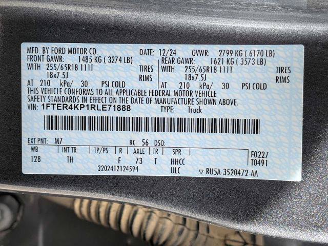 Certified 2024 Ford Ranger Lariat w/ FX4 Off-Road Package AWD/4WD image 30