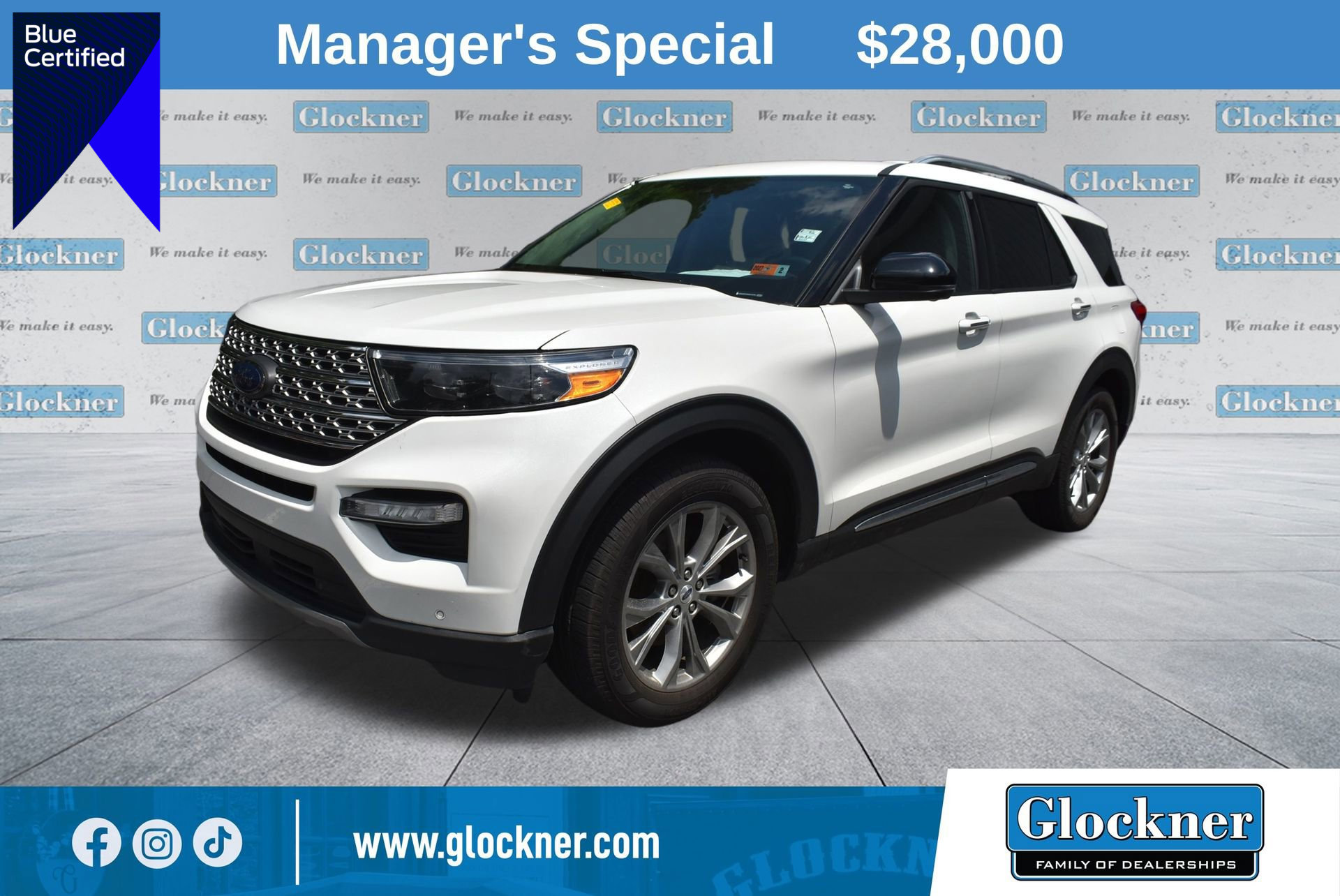 Certified 2022 Ford Explorer Limited w/ Equipment Group 301A