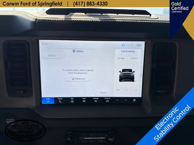 Certified 2025 Ford Bronco Outer Banks w/ Sasquatch Package AWD/4WD image 16