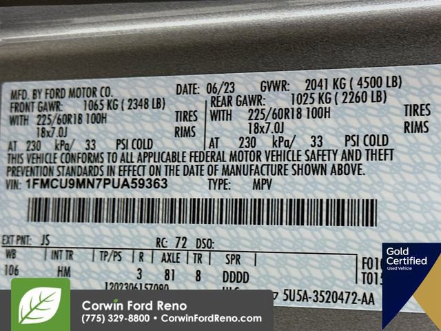 Certified 2023 Ford Escape ST-Line image 34