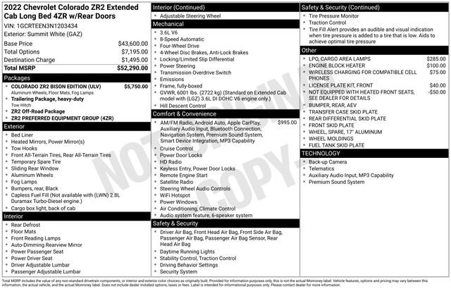 Used 2022 Chevrolet Colorado ZR2 w/ Colorado ZR2 Bison Edition image 36