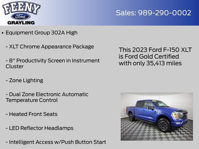 Certified 2023 Ford F150 XLT w/ Equipment Group 302A High AWD/4WD image 14