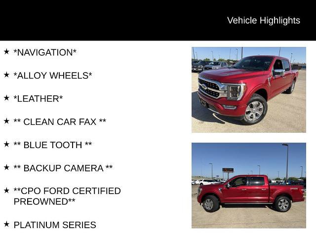 Certified 2022 Ford F150 Platinum w/ Equipment Group 701A High AWD/4WD image 4