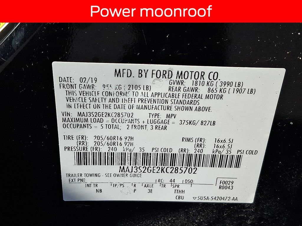 Certified 2019 Ford EcoSport SE FWD image 26