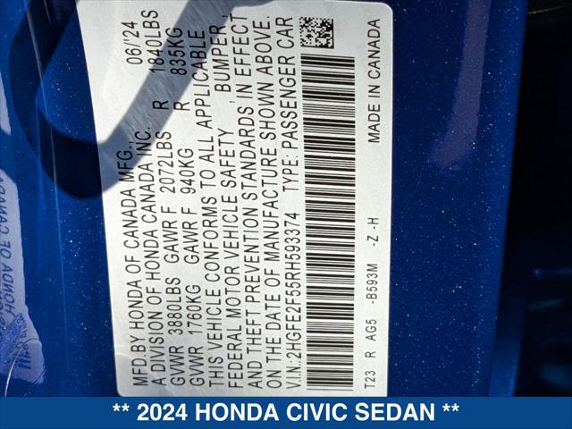 Used 2024 Honda Civic Sport image 24