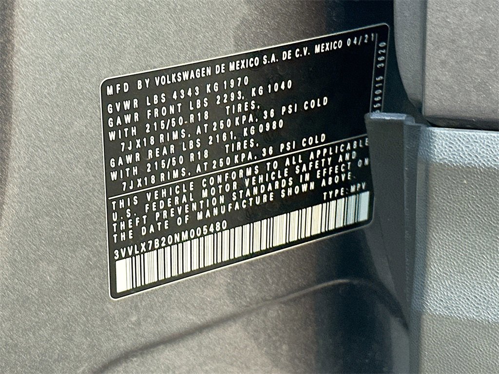 Used 2022 Volkswagen Taos SE w/ Panoramic Sunroof Package image 27