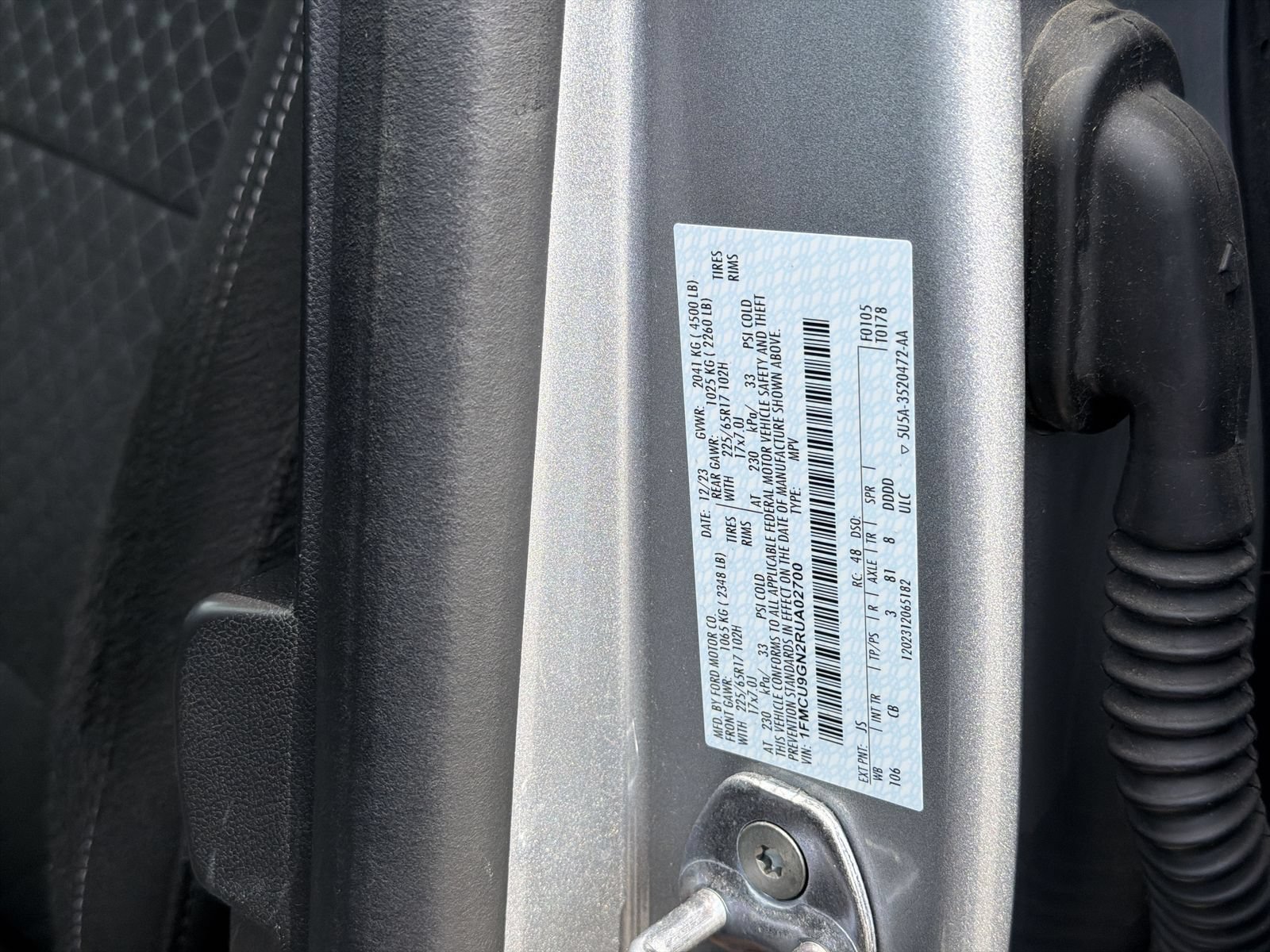 Certified 2024 Ford Escape Active AWD/4WD image 35