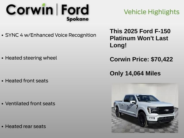 Certified 2025 Ford F150 Platinum AWD/4WD image 12
