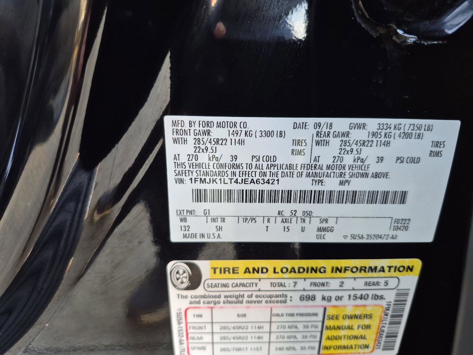 Certified 2018 Ford Expedition Max Platinum image 34