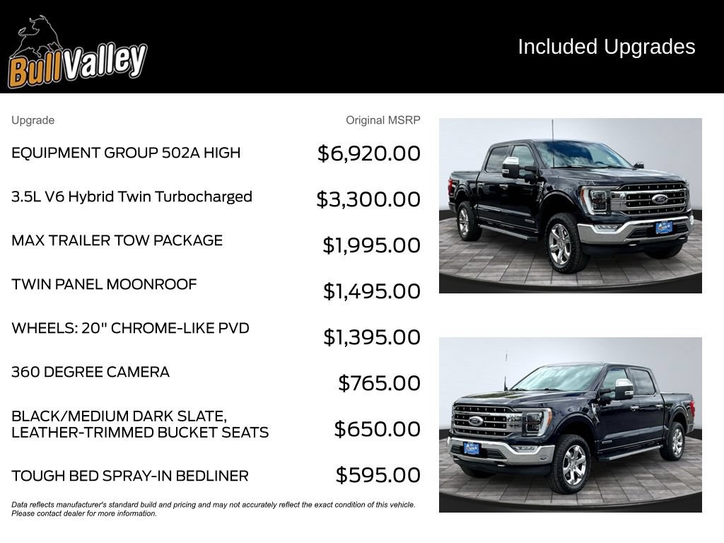 Certified 2021 Ford F150 Lariat w/ Equipment Group 502A High AWD/4WD image 11