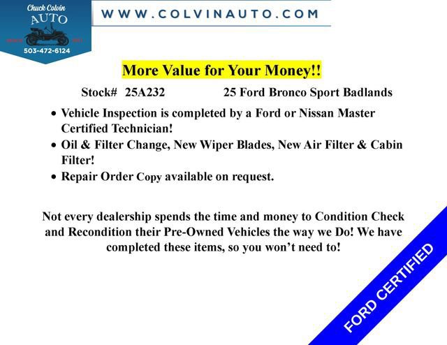 Certified 2025 Ford Bronco Sport Badlands image 11