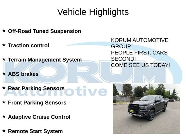Certified 2023 Ford Ranger XLT w/ Equipment Group 302A High AWD/4WD image 12
