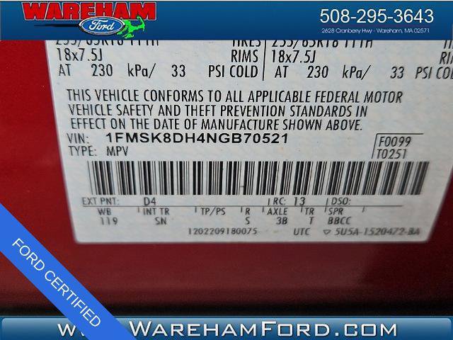 Certified 2022 Ford Explorer XLT w/ Equipment Group 202A AWD/4WD image 8