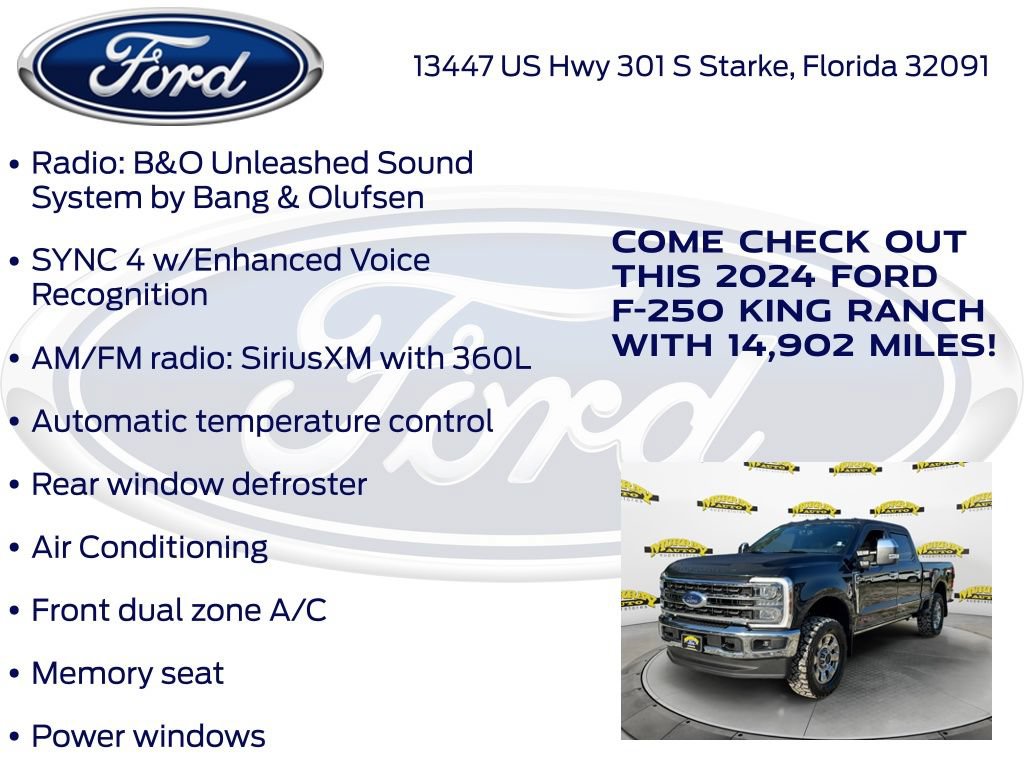 Certified 2024 Ford F250 King Ranch w/ Chrome Package AWD/4WD image 32