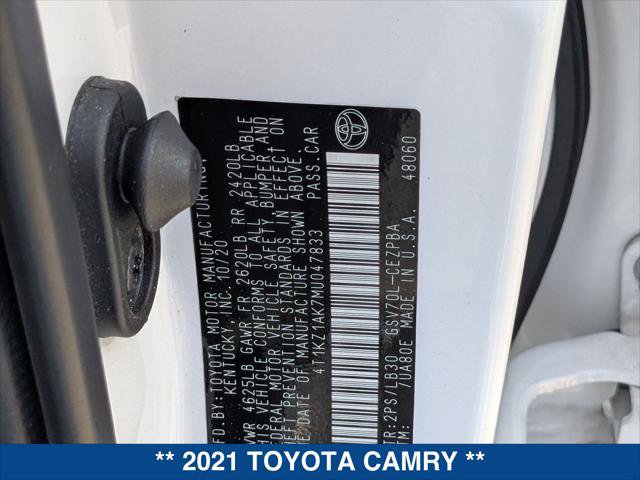 Used 2021 Toyota Camry XSE w/ Navigation Package FWD image 24
