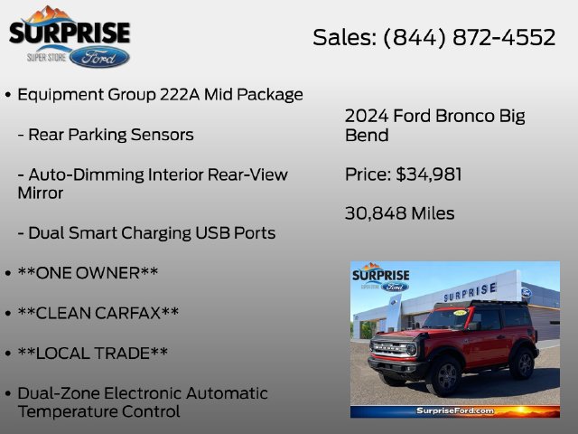 Certified 2024 Ford Bronco Big Bend AWD/4WD image 13