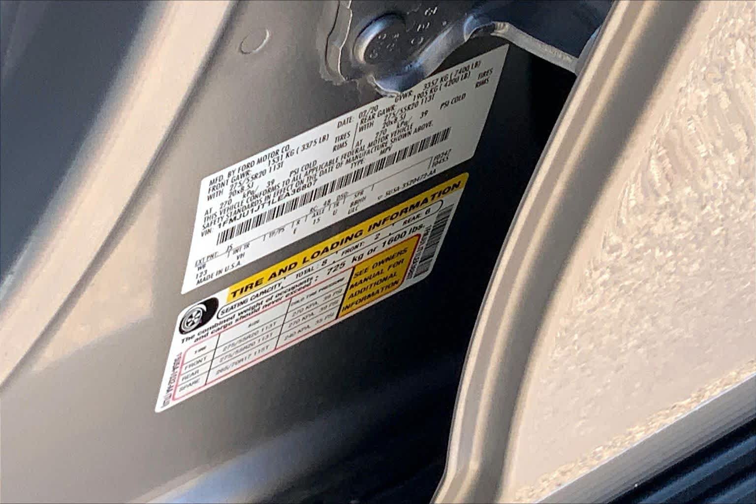 Certified 2020 Ford Expedition XLT w/ Equipment Group 202A AWD/4WD image 37
