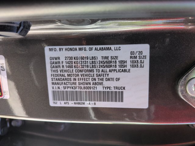 Used 2020 Honda Ridgeline RTL-E image 39