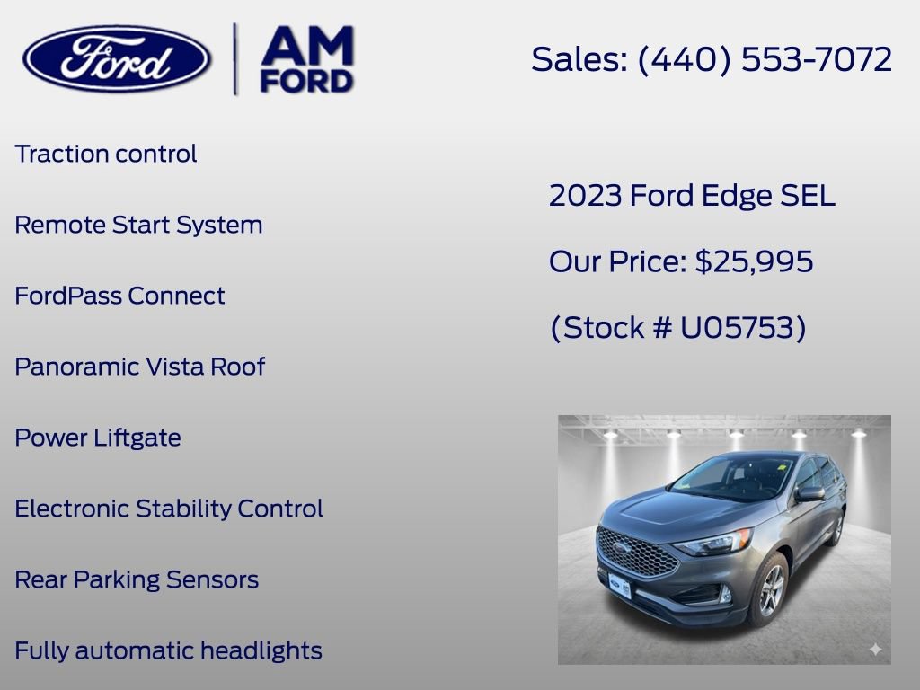 Certified 2023 Ford Edge SEL w/ Convenience Package AWD/4WD image 18