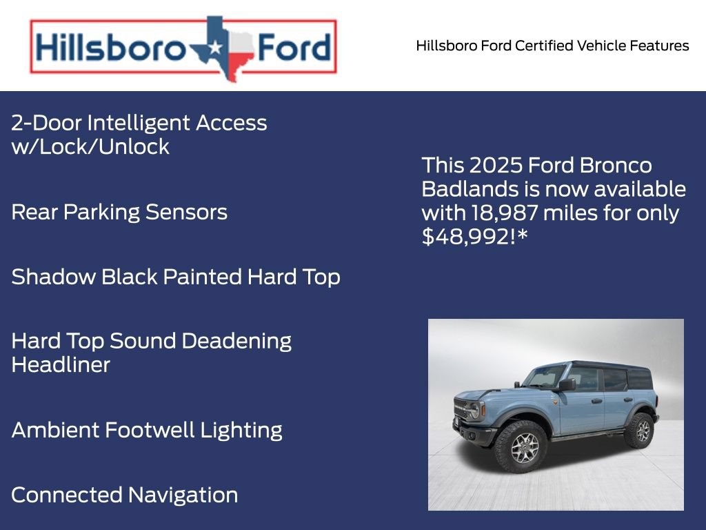 Certified 2025 Ford Bronco Badlands AWD/4WD image 13