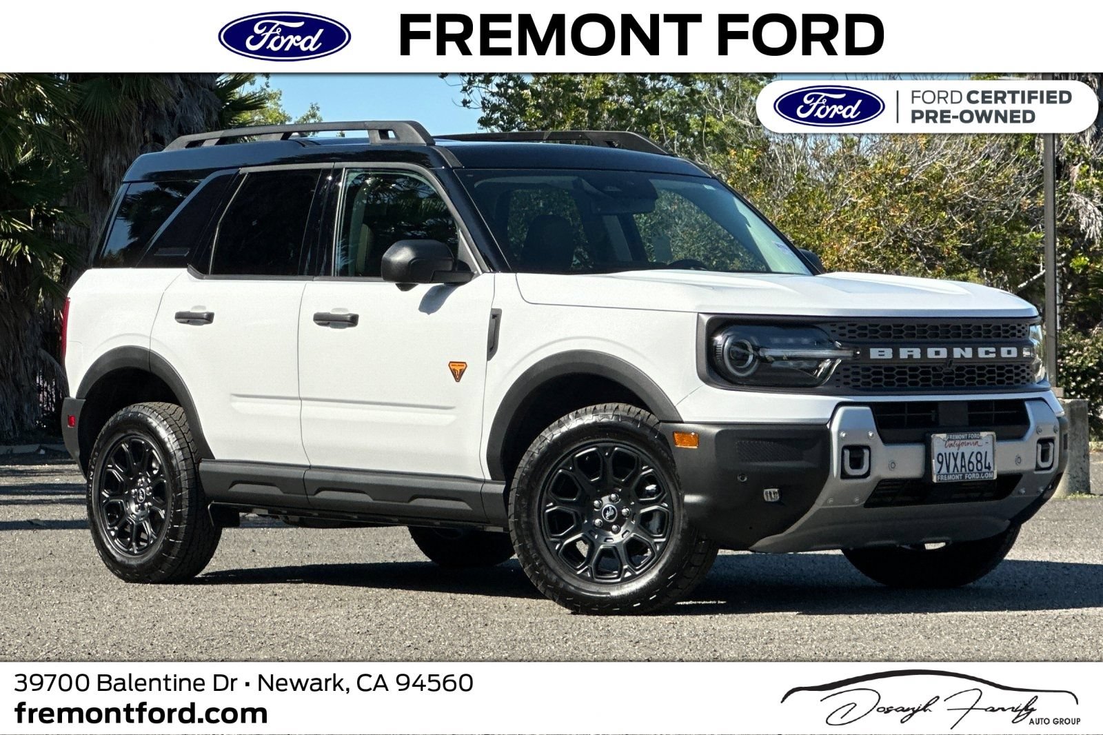 Certified 2025 Ford Bronco Sport Badlands w/ Badlands Tech Package AWD/4WD image 1