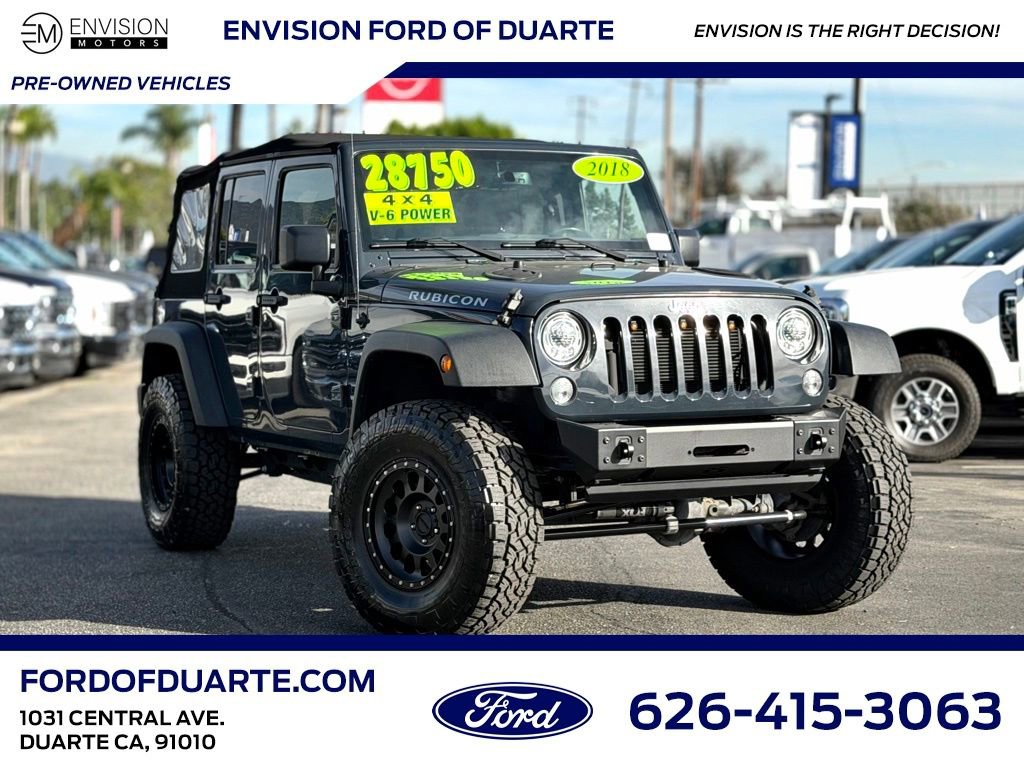Used 2018 Jeep Wrangler Unlimited Rubicon w/ Connectivity Group