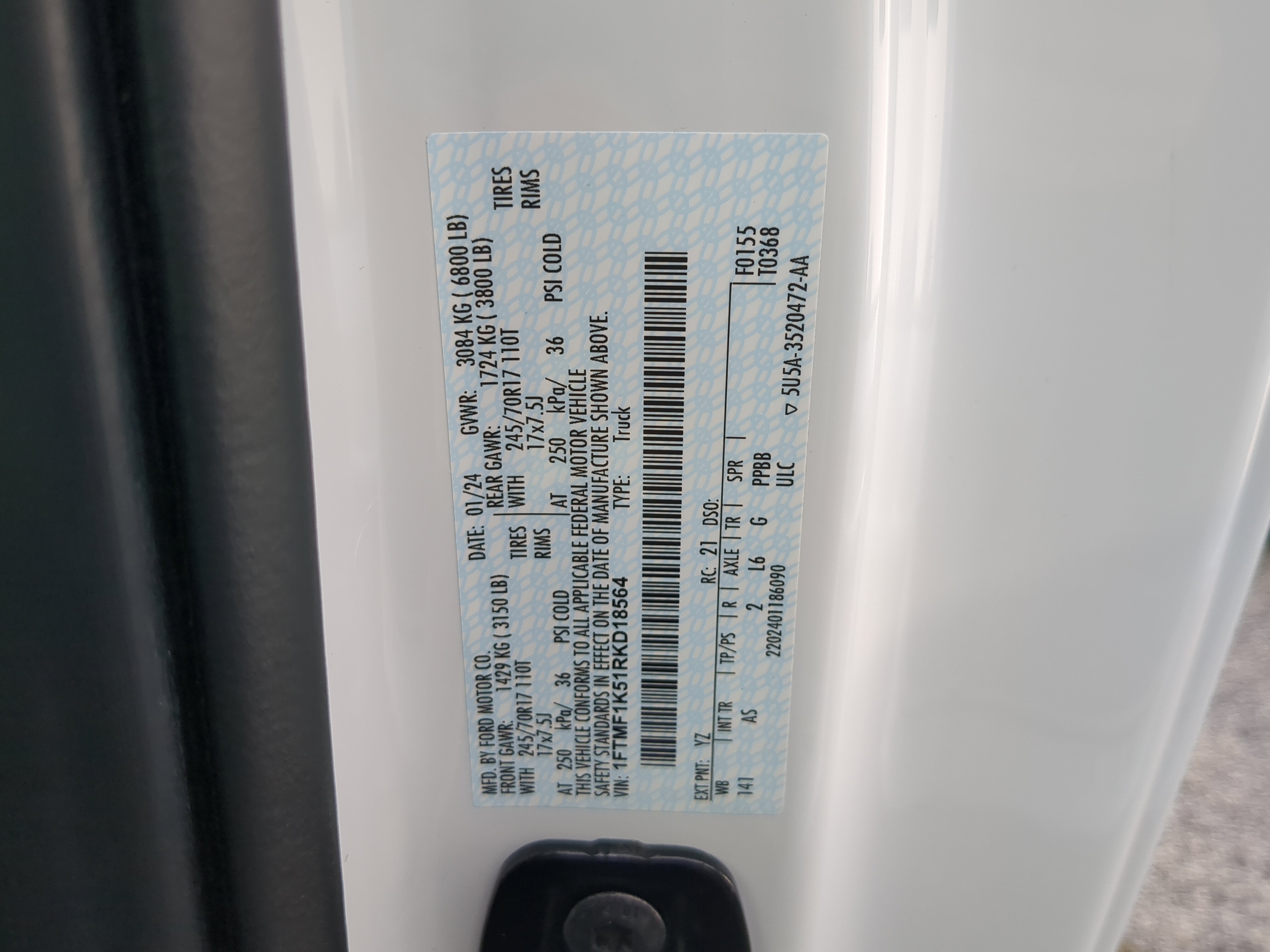 Certified 2024 Ford F150 XL RWD image 24