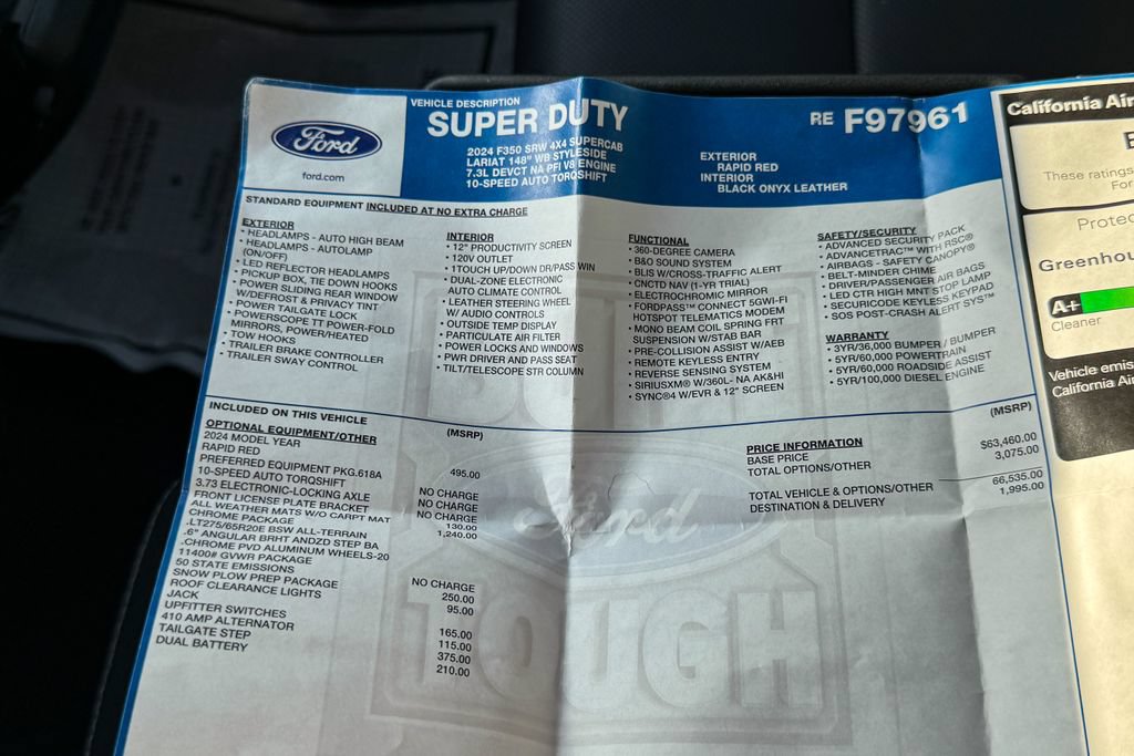 Certified 2024 Ford F350 Lariat w/ Chrome Package AWD/4WD image 40