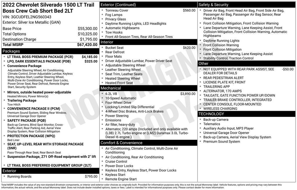 Used 2022 Chevrolet Silverado 1500 LT Trail Boss w/ LT Trail Boss Premium Package image 23