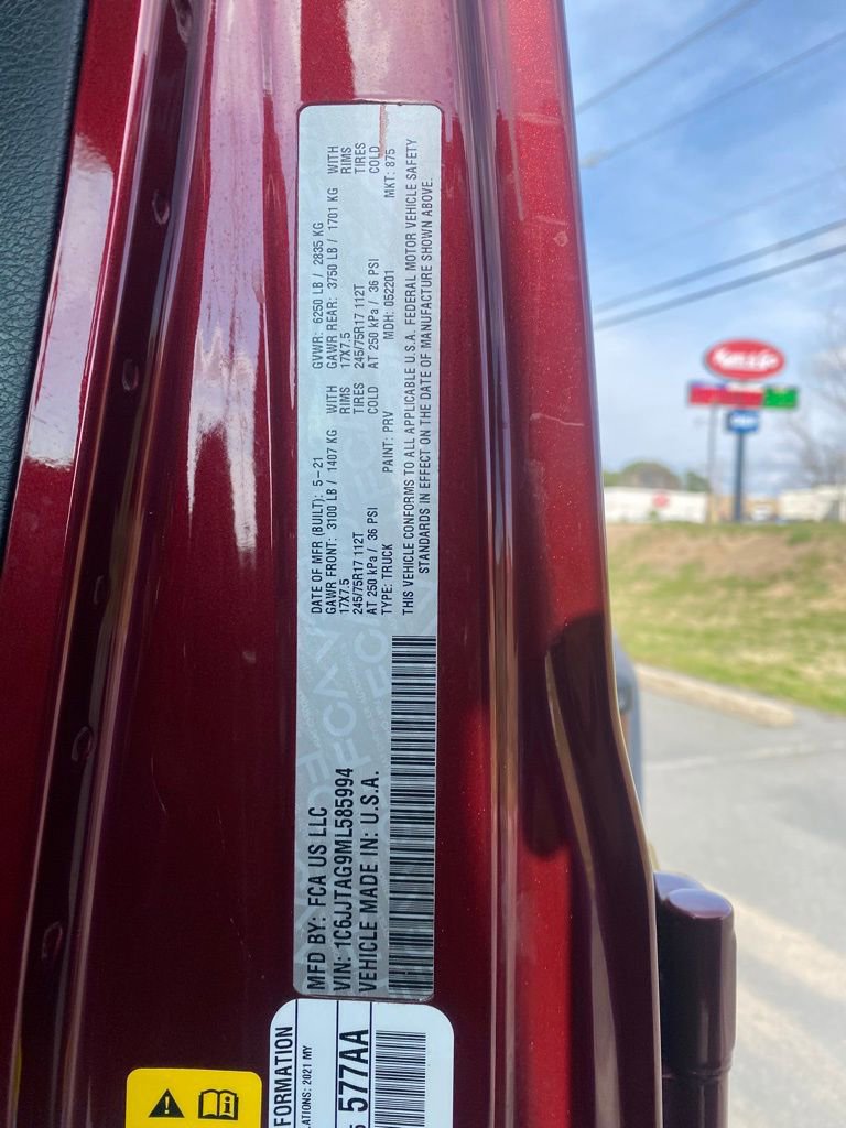 Used 2021 Jeep Gladiator Sport AWD/4WD image 15